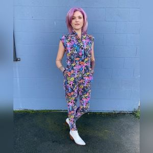 ⭐ (New!) Nooworks - Magic Jumpsuit in Magical Mushroom pattern